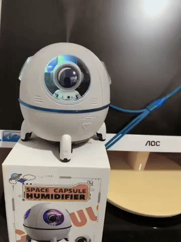 Nave Astronauta Difusor ✨ – Humidifica y Aromatiza tu Espacio