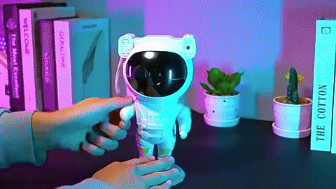 Proyector Astronauta Galaxia | Luz Nocturna con Control Remoto